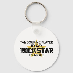 Porte-clés Tambourine Rock Star par nuit