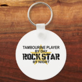 Porte-clés Tambourine Rock Star par nuit (Recto)