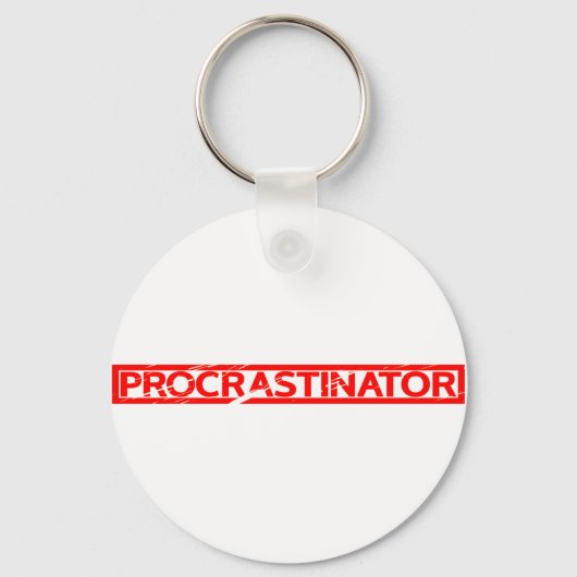 Porte-clés Tampon de procrastinateur (Recto)
