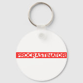 Porte-clés Tampon de procrastinateur (Verso)