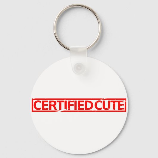 Porte-clés Tampon mignon certifié (Recto)