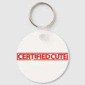Porte-clés Tampon mignon certifié (Verso)