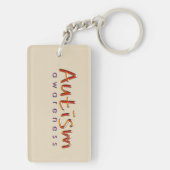 Porte-clés Tan Sensibilisation sur l'autisme kc (Dos)