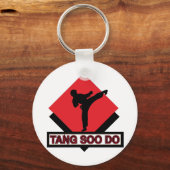 Porte-clés Tang Soo Do diamant rouge (Recto)