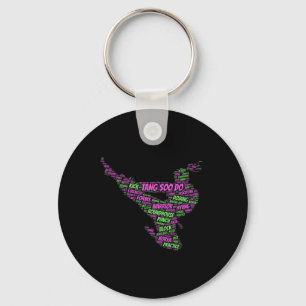 Porte-clés Tang Soo Do Girls Karate Martial Arts Training Wor