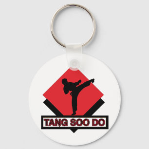 Porte-clés Tang Soo font le diamant rouge