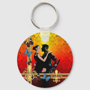 Porte-clés Tango sur damas