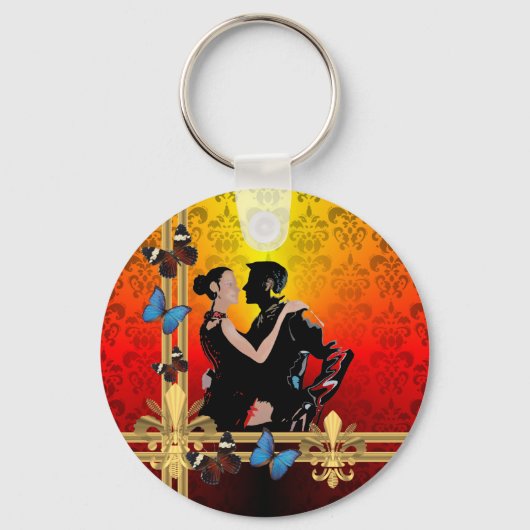 Porte-clés Tango sur damas (Recto)