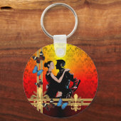 Porte-clés Tango sur damas (Recto)