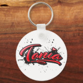 Porte-clés Tania red Heart Graffiti (Recto)