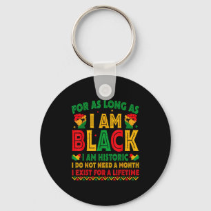 Porte-clés Tant que je suis Noir, je suis l'histoire noire