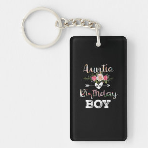 Porte-clés Tante artistique mère d'un garçon d'anniversaire