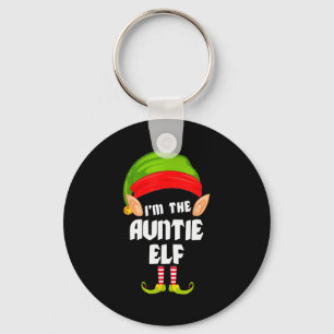 Porte-clés Tante drôle d'Elf appariement famille groupe Pj No