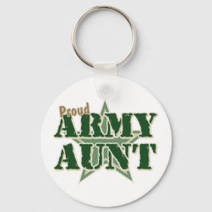 Porte-clés Tante fière d'armée