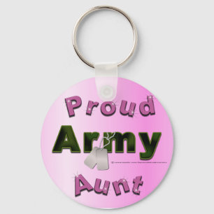 Porte-clés Tante fière Keychain d'armée