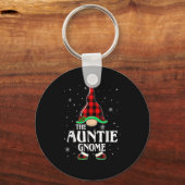Porte-clés Tante Gnome Buffalo Plaid Matching Family Christa (Recto)