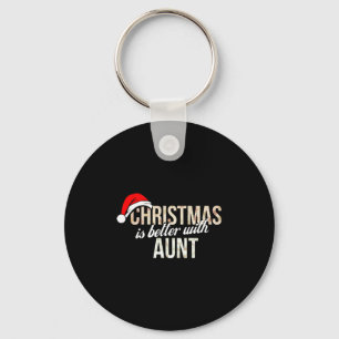 Porte-clés Tante - Noël est mieux avec Tante