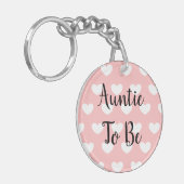 Porte-clés Tante to Be, Faire-part de grossesse (Devant gauche)