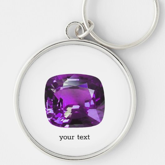 Porte-clés Tanzanite Gemstone Purple (Devant)