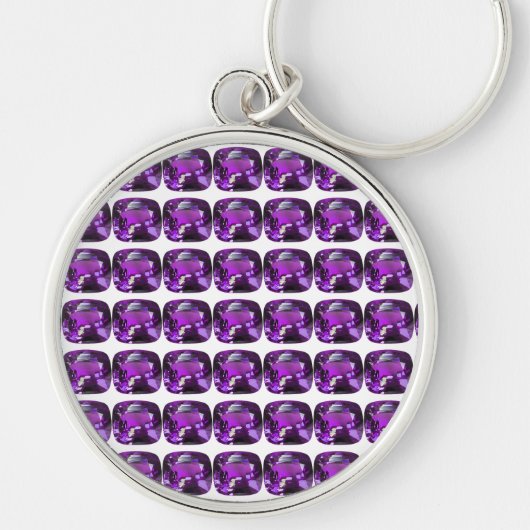 Porte-clés Tanzanite Gemstone Purple (Devant)