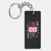 Porte-clés Tap Dancer Live Love Tap Dancing Instructeur (Devant gauche)