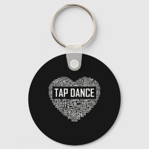 Porte-clés Tap Danse Coeur Amoureux Cadeau Tap Danseuse Cadea