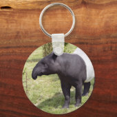 Porte-clés Tapir malais sur herbe (Recto)