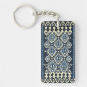 Porte-clés Tapis persan turc oriental bleu (Devant)