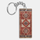 Porte-clés Tapis persan turc oriental rouge (Devant gauche)