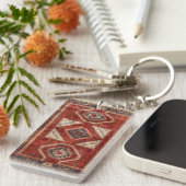 Porte-clés Tapis persan turc oriental rouge (Devant droit)