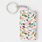 Porte-clés Tapisserie aux couleurs Abstraites (Devant)