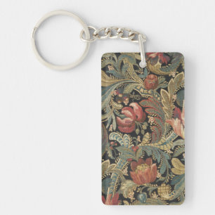 Porte-clés Tapisserie florale riche Brocade Damask