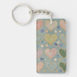 Porte-clés Tapisserie Pastel Heart