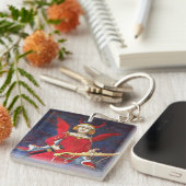 PORTE-CLÉS TAROTES DE RENAISSANCE ANTIQUE, LE DIABLE, FIDE, C (Devant Droit)