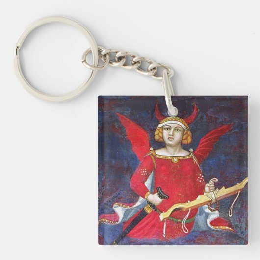 PORTE-CLÉS TAROTES DE RENAISSANCE ANTIQUE, LE DIABLE, FIDE, C (Devant)