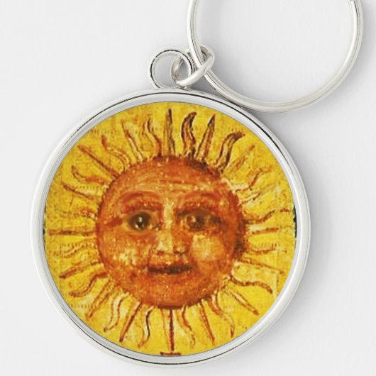 PORTE-CLÉS TAROTS DE RENAISSANCE ANTIQUE 19 /LE SOLEIL (Devant)