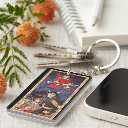 PORTE-CLÉS TAROTS DE RENAISSANCE ANTIQUE, MONOGRAMME DE RUBY (Devant droit)