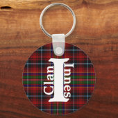 Porte-clés Tartan classique Clan Innes (Recto)