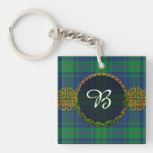 Porte-clés Tartan et monogramme de Burt (Devant)