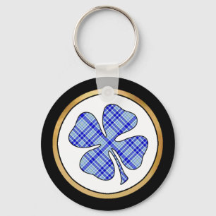Porte-clés Tartan Plaid Collection Motif - Bleu 08