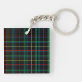 Porte-clés Tartan plaid motif, vert, (Dos)