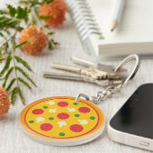 Porte-clés Tarte Pizza (Devant Droit)