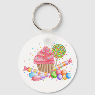 Porte-clés Tartes de bonbon à lucette de sucrerie de petit