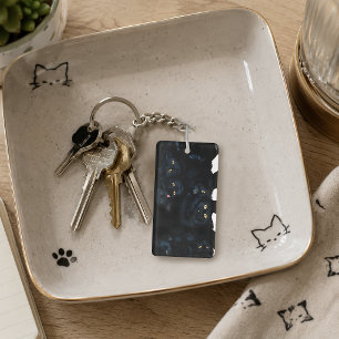 Porte-clés Tas de caresses de chat noir félins mignons
