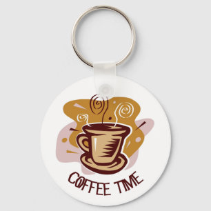 Porte-clés Tasse chaude de cuisson à la vapeur drôle