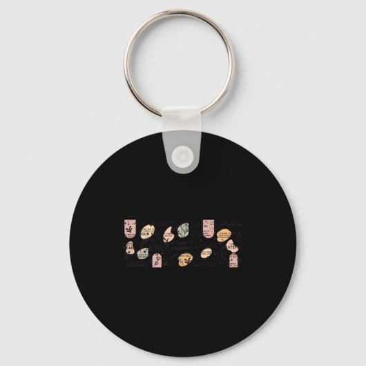 Porte-clés Tasse d'affirmation de rappels quotidiens (Recto)