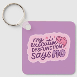 Porte-clés Tasse de citation drôle de dysfonctionnement exécu