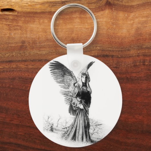 Porte-clés tatouage d'ange (Recto)