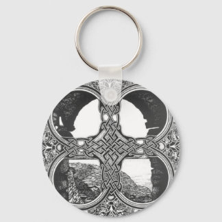 Porte-clés tatouage d'arc de fenêtre celtique