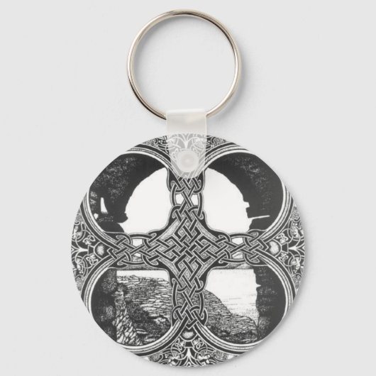Porte-clés tatouage d'arc de fenêtre celtique (Recto)
